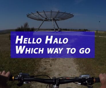 hello halo which way to go Up to a big golf ball and then over to a giant Halo