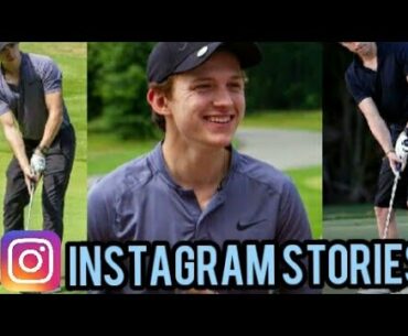 Tom Holland INSTAGRAM Stories || Golfing Tom Holland