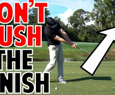 Keep Golf Posture With Club Momentum