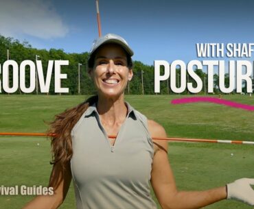 Groove Golf Posture Angles with Shafts