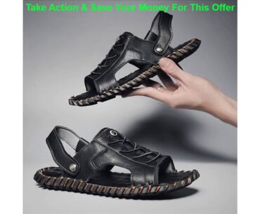 Best 2020 summer men's new couple sandals wear-resistant men's microfiber Baotou casual shoes light