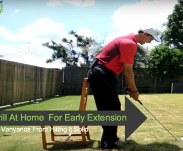 Great Golf Drill At Home: Fix Your Early Extension & Posture With A Chair Drill