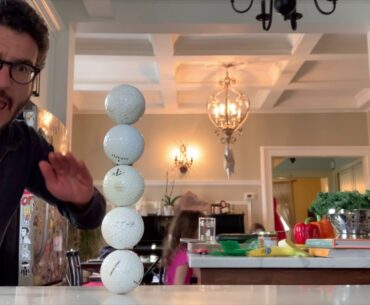 I STACKED 5 GOLF BALLS?!?