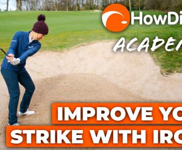 3 great on-course drills for improving STRIKE with irons | HowDidiDo Academy