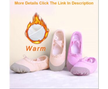 Top Children Kids Warm Canvas Dance Shoes Girls Women Gymnastics Fitness Dance Slippers Autumn Wint