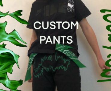 custom bandana flame pants