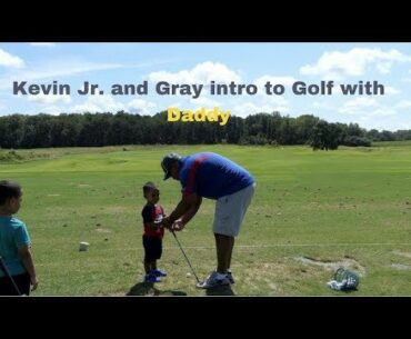 Kevin Jr and Grayson's intro to Golf