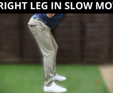 THE RIGHT LEG IN SLOW MOTION FLEX VS STRAIGHTEN
