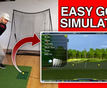 EASY HOME GOLF SIMULATOR SETUP [AND GIVEAWAY]