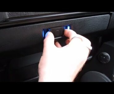 How to Make Glove Storage Box Car Lock LED Light Dashboard