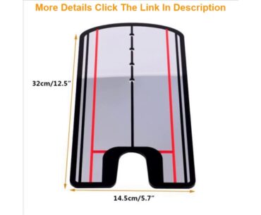 Top Portable Golf Swing Straight Practice Golf Putting Mirror Alignment Training Aid Swing Trainer