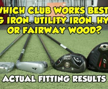 LONG IRON v UTILITY IRON v HYBRID v FAIRWAY WOOD : ACTUAL FITTING WITH TRACKMAN