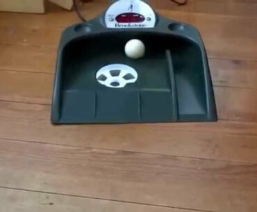Brookstone Golf Putter Practice & Ball Return in Action!