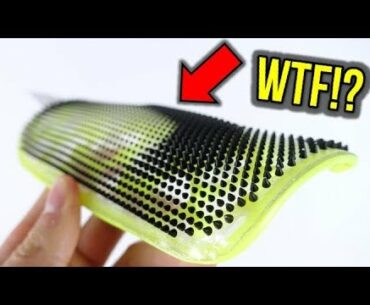THESE SHIN GUARDS ARE COVERED IN SPIKES!
