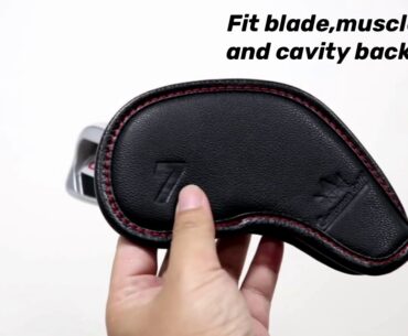 Premium leather iron cover fit blade,muscle back and cavity back irons