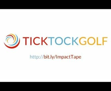 Golf Impact Labels - golf swing practice, using impact tape from TickTockGolf