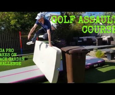 GOLF ASSAULT COURSE - PGA PRO TAKES ON BACK GARDEN CHALLENGE