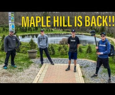 WE PLAYED DISC GOLF!?! (maple hill gold highlights)