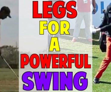 HOW TO USE THE LEGS FOR A POWERFUL GOLF SWING| TIGER WOODS & RORY MCILROY