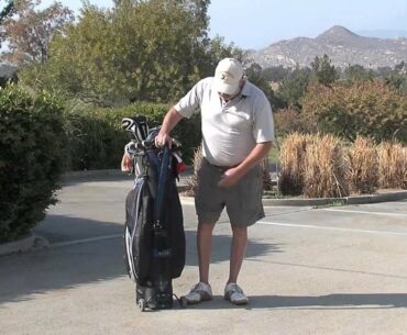 The Golf Bag Skate-don't carry your golf bag to the golf cart, roll it!