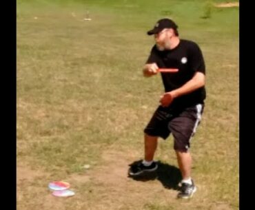 Father-Son Disc Golf Field Practice Highlights from This Morning