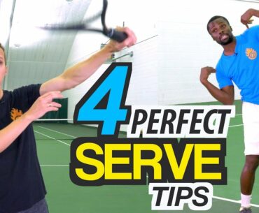4 Tips for PERFECT Serve Technique - tennis lesson