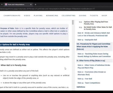 2020 WSGA Rules of Golf Review Session #5