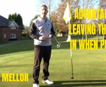 EASIEST SWING IN GOLF, ADVANTAGE OF LEAVING THE FLAG IN WHEN PUTTING