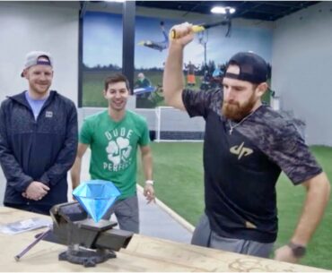 Crush a Diamond with a Hammer? | Dude Perfect