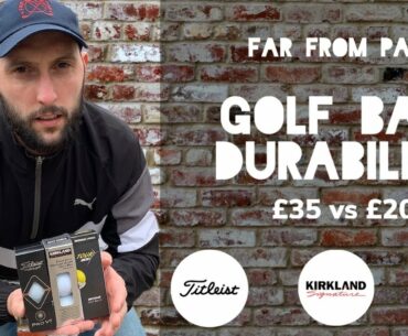 Golf ball durability Titleist vs Affordability