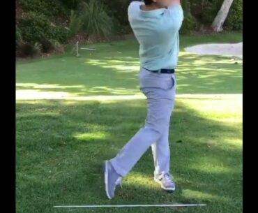Golf Swing - Push the Handle Down to Create Width