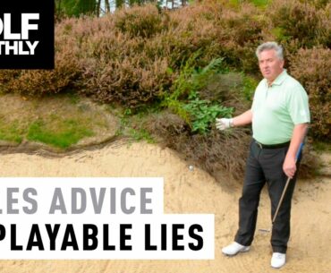 Rules Advice - Unplayable Lies In Bunkers
