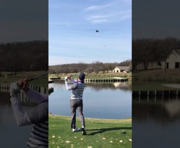 Gap Wedge swing: Sawgrass No  17 replica hole