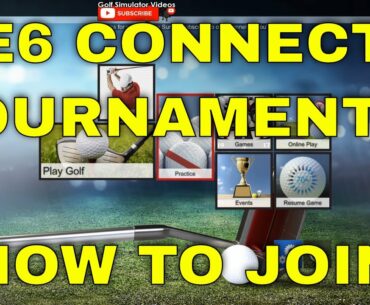 How to Play E6 Connect Golf Simulator League Tournaments Online