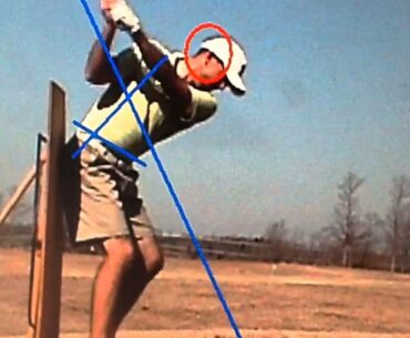 Keeping a good 'Spine Angle' in our golf swing...