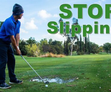 How to Golf in Wet Slippery Conditions | Stop Slipping During Your Golf Swing