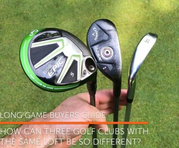 How can three golf clubs with the same loft be so different?