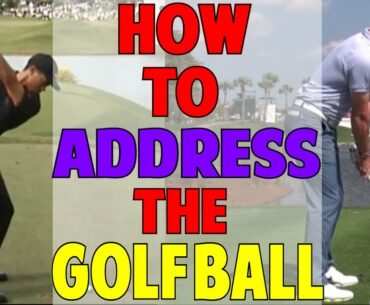 GOLF SWING SETUP: HOW FAR TO STAND FROM THE GOLF BALL | Tiger, Rory, & Scott