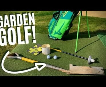 I MADE A GOLF COURSE IN MY GARDEN DURING LOCKDOWN!