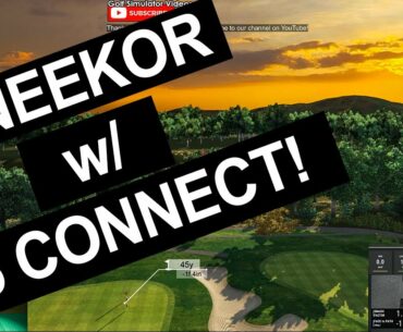 E6 Connect with UNEEKOR QED Golf Simualtor Playing Grand Country Club