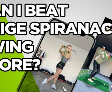 CAN I BEAT PAIGE SPIRANAC'S GOLF SWING SCORE ON 18 BIRDIES