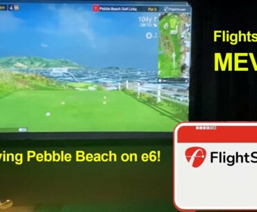 Playing Pebble Beach with the Flightscope Mevo+ on e6 Connect