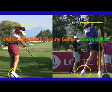 SWING SEQUENCE: Beauty Golfer "Georgia Hall"_SLOW MOTION