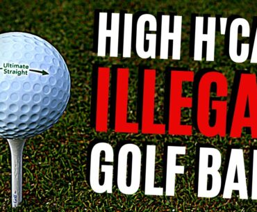 HIGH HANDICAP ILLEGAL STRAIGHT FLYING GOLF BALL MATCH!!
