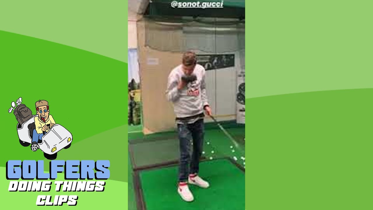 Catching a Ball with his Hat | Golfers Doing Things Clips Catching a Ball with his Hat | Golfers Doing Things Clips