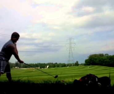 Getting Kicked off of the driving range for hitting the golf ball too far