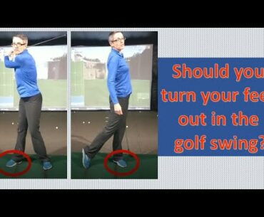 Correct foot position in your golf swing