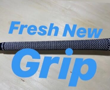 Golf Club Re-Grip with Tape Build Up and Rib Install