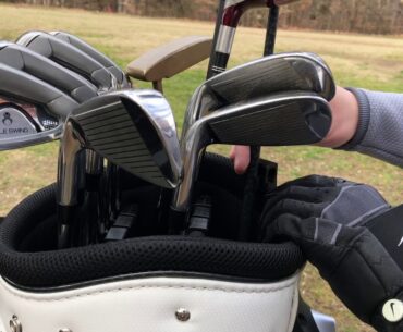 Golf club clip organizer