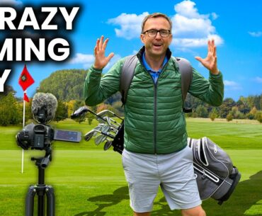 A CRAZY DAY AND A VERY DIFFERENT GOLF VLOG TODAY ?
